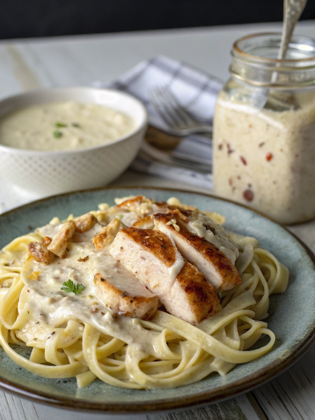 chicken alfredo recipe with jar sauce