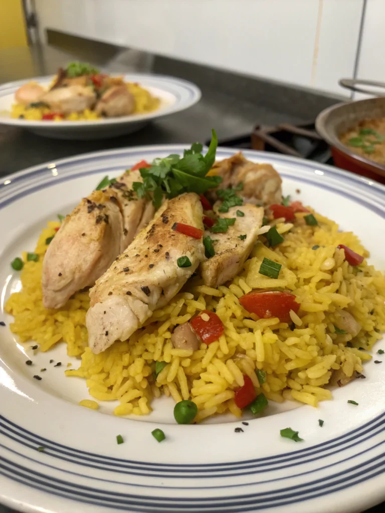 chicken and yellow rice recipe