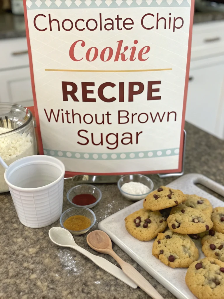chocolate chip cookie recipe no brown sugar