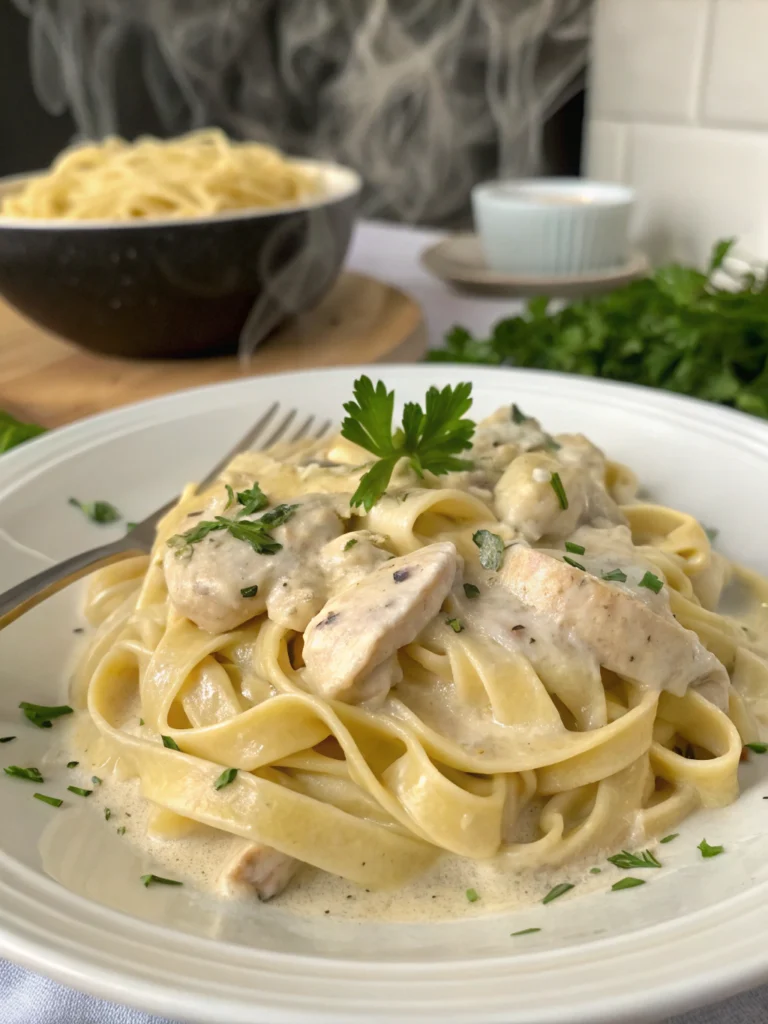 easy chicken fettuccine alfredo recipe
