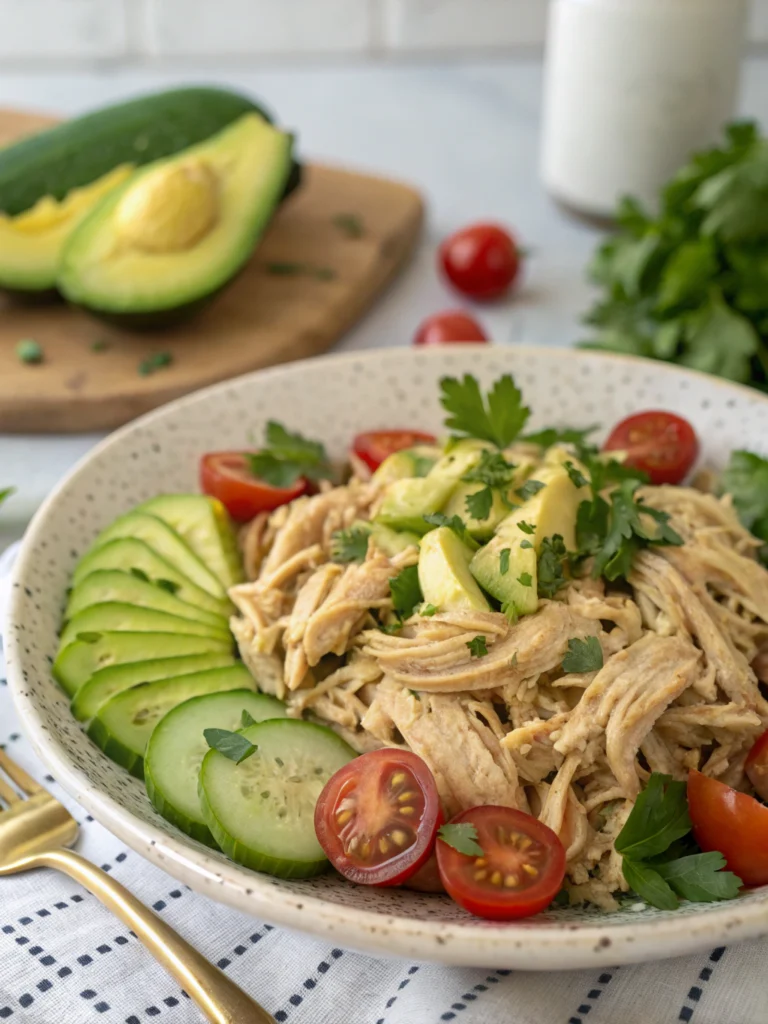 healthy shredded chicken recipes