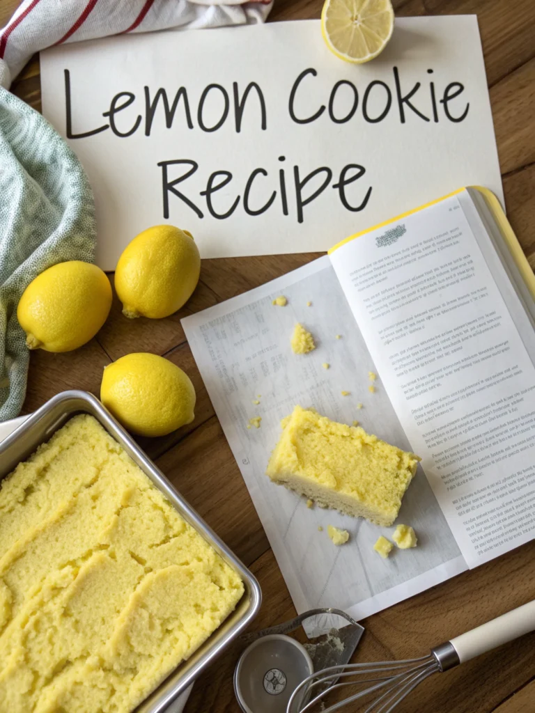 lemon cookie recipe with cake mix