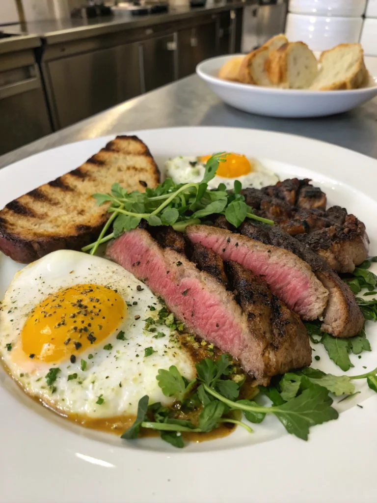 steak and eggs recipe