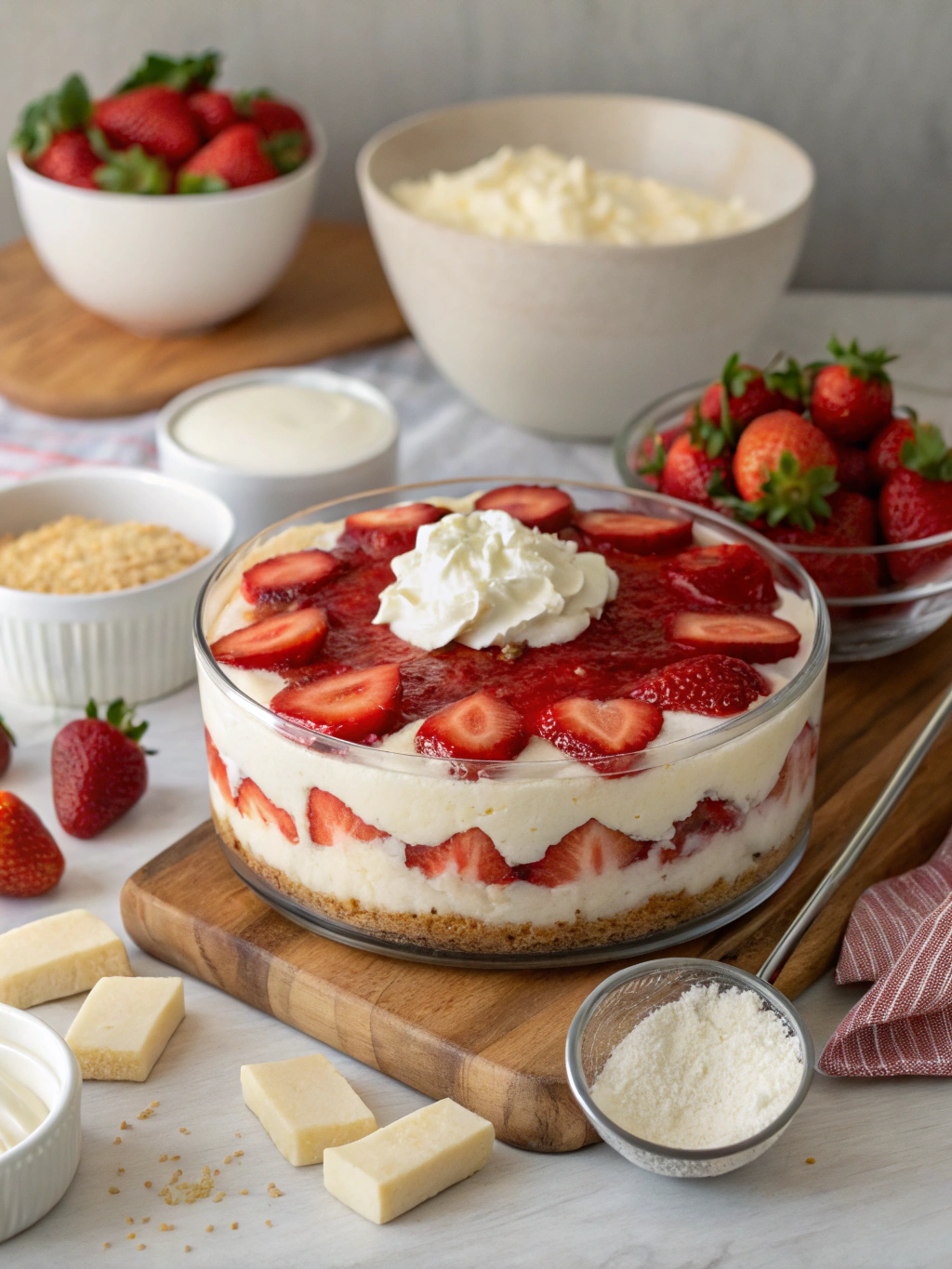 strawberry cheesecake cake recipe
