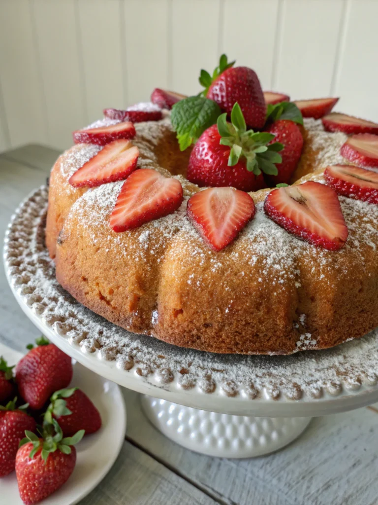 strawberry pound cake recipe